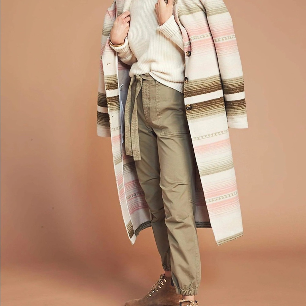 Faherty Western Print Pink and Green Coat